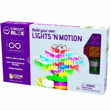 E-Blox Circuit Blox Single Student Set, Lights 'N Motion Geared Motor CB-1375SS